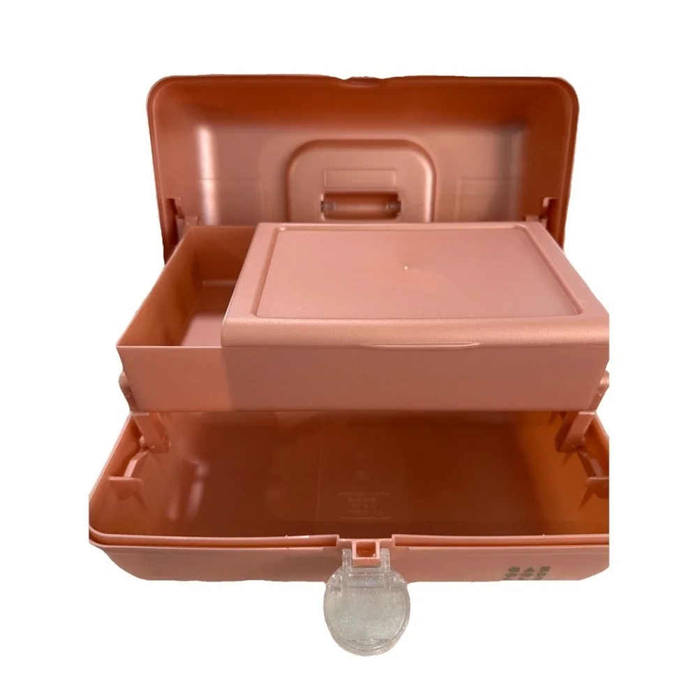 Rose Gold Marble Caboodles‎ Large Makeup Case Vintage Rare Made In USA
